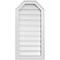 Ekena Millwork Octagonal Top Surface Mount PVC Gable Vent w/ 2"W x 1-1/2"P Brickmould Frame, 16"W x 32"H GVPOT16X3202SF - alternate 1